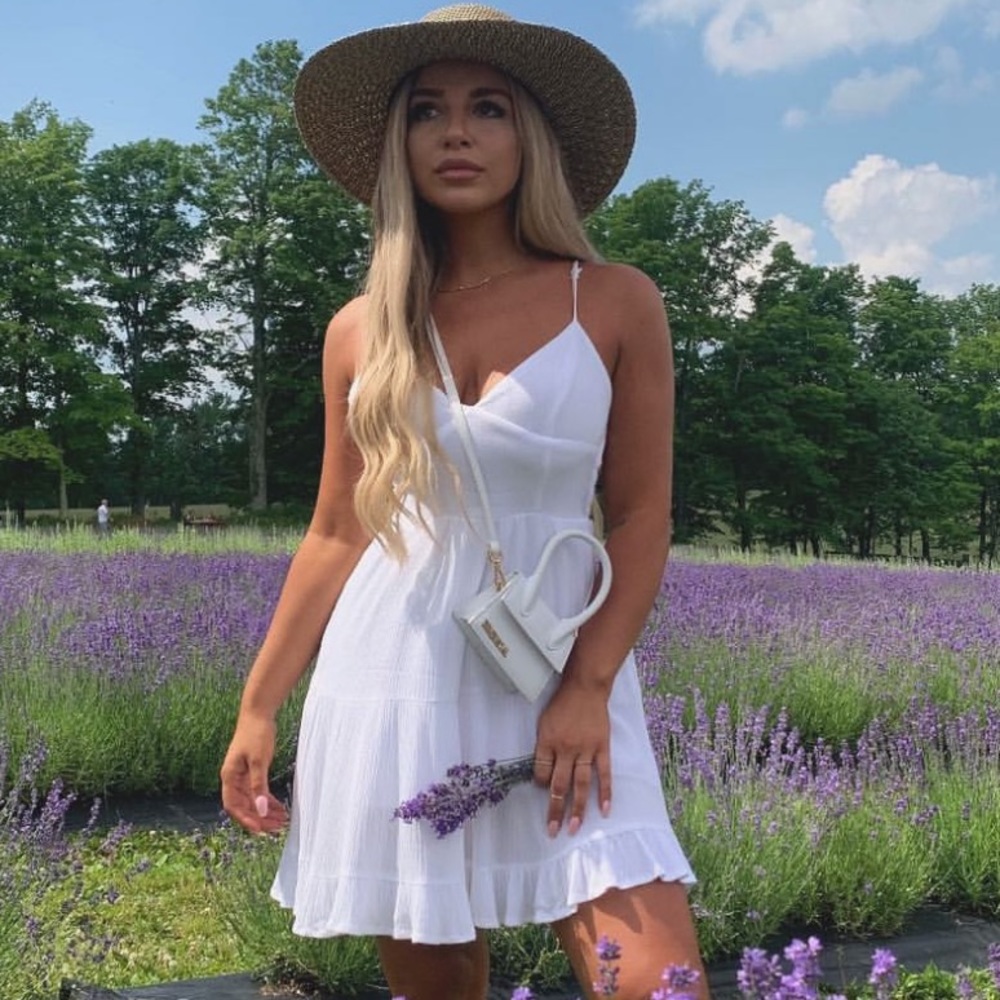 White Flowy Dress